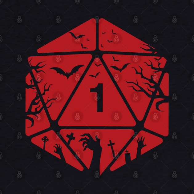 Dungeon Armory Halloween Special Spooky Polyhedral D20 Dice by dungeonarmory